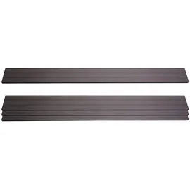 Mendler Windschutz 180 x 100 cm anthrazit WPC 4 St.