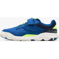 Sportschuhe Kinder Schnürsenkel/Klettverschluss - Playventure Yard blau, blau|gelb|grün, 35