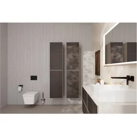 Hansgrohe AddStoris Papierrollenhalter mit Ablage, mattschwarz,