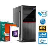 KOMPLETT PC Büro Computer INTEL i5 8GB 250GB SSD 2TB HDD Windows 10 Office 20161