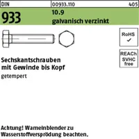 Industrial Quality Supplies Sechskantschraube DIN 933 M30 x 160 1 Stück