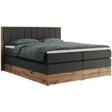 MKS Boxspringbett 160 x 200 cm H4 Dunkelgrau