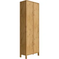Home Affaire Garderobenschrank »Luven«, aus Massivholz, Höhe 192 cm, beige