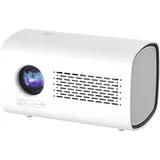 T100 Beamer 720P Mini-Projektor WiFi6 150" Display, integrierter Lautsprecher mit mehreren Anschlüssen, gleiche Bildschirmtechnik, 1GB RAM + 16GB ROM