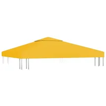 vidaXL Pavillon-Dachplane mit Kaminabzug 310 g/m2 3x3 m Gelb