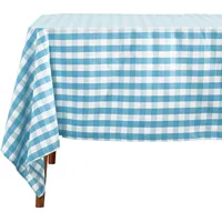 Homescapes Tischdecke Blau, Textil, Kariert, Rechteckig, 137x228 cm, Oeko-Tex®,
