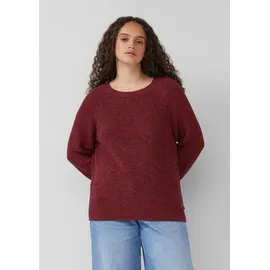 QS Strickpullover Melierter Rot 4XL