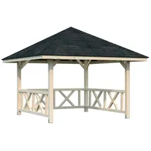 Palmako Pavillon Bianca 8,3 m2 Set 101 Transparent tauchimprägniert