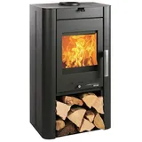 Haas+Sohn Kaminofen Prunus II  (6,4 kW, Raumheizvermögen: 60 m3 - 130 m3, Stahl, Schwarz)