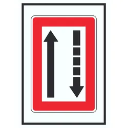Fahrwasserseite an Backbord halten Symbol A1 (594x841mm)