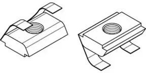 ART 87012 Muttern für T-Nuten St. gal Zn 8 mm, M 6 ohne Potentialausgl. gal Zn K
