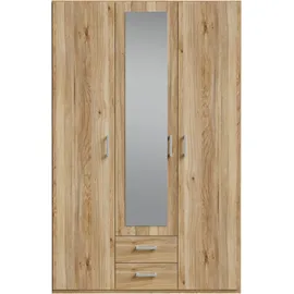 Forte Drehtürenschrank 2-türig 133,2 x 210,5 x 54,2 cm Mauvella Eiche