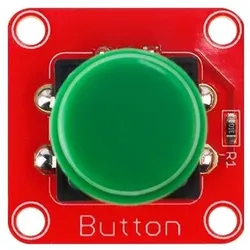 Elecrow Crowtail-Button 1.0, Momentanschalter, digital, Panel-Mount, inkl. JST-PH 2.0 3-Pin Kabel - Farbe: Grün