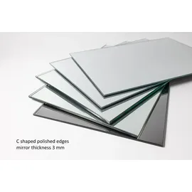BD ART Spiegel zum Aufkleben 30 x 30 cm Silber