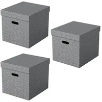 Esselte Home Aufbewahrungsboxen 33,0 l grau 32,0 x 36,5 x 31,5 cm