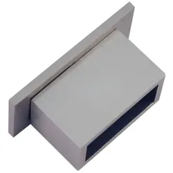 Gardinenstangenhalter "Wandlager", silber (stahl, gebürstet), SCHÖNER WOHNEN-KOLLEKTION, Gardinenstangenhalterungen, Serie Einzelprogramm Matteo rechteckig