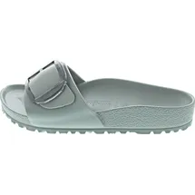 Birkenstock für Damen. 1031422 Sandalen Madrid Big Buckle EVA (Schmale Passform) türkis (36), Kunststoff, Wohnung, Schnalle, Lässig, Grün