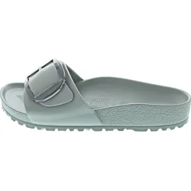 Birkenstock für Damen. 1031422 Sandalen Madrid Big Buckle EVA (Schmale Passform) türkis (36), Kunststoff, Wohnung, Schnalle, Lässig, Grün