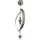 Garden Pleasure Gartenstecker mit 5 Kugeln Edelstahl Silber