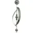 Garden Pleasure Gartenstecker mit 5 Kugeln Edelstahl Silber