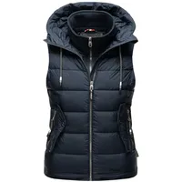 Marikoo Steppweste "Taisaa", Damen, Gr. S (36), blau (navy), Obermaterial: 100% Polyester. Innenseite: 100% Polyester, Westen Steppweste, inklusive Leckerlie-Beutel