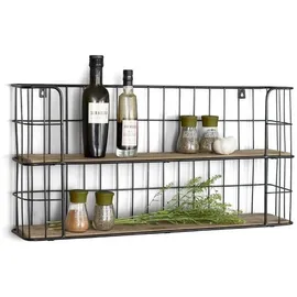 Lifa Living Hängeregal 66,5 x 14,3 x 33,6 cm Schwarz