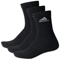 Adidas Cushioned Crew Socken 3 Paar Black / Black / White 43-45