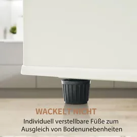 Merax BCD-102 Retro-Kühl-Gefrierkombination (92 l, 1010 mm hoch, Weiß)