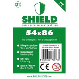happyshops Shield 21 - 100 Super Premium Kartenhüllen 54x86 mm