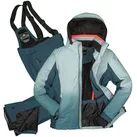 Killtec Skianzug Damen Skijacke hellblau + Skihose petrol (Größe 46), abnehmbare Hosenträger blau 46 EU