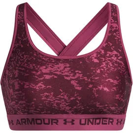 Under Armour Crossback Mid Print Fuchsia Dusk/Lila XS