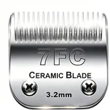 Abnehmbare Ersatzklinge für Haustier-Hundepflege-Schermaschine, kompatibel mit Andis Oster A5, Wahl KM-Serien-Schermaschinen (7FC:(1/8")(3.2mm))