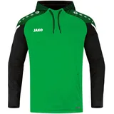 Jako Performance Hoodie Kinder soft green/schwarz 128