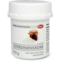 CITRONENSÄURE für Lebensmittel Caelo HV-Packung 100 g Pulver
