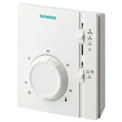 Siemens S55770T226 Elektromechanischer Raumthermostat für 2-Rohr-Ventilatorkonvektoren, Wahlschalter Heizen/Kühlen/nur Ventilator