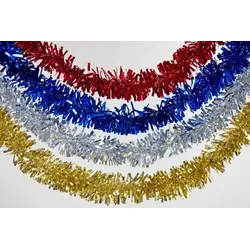 Lametta Girlande in 4 Farben 3m - gold