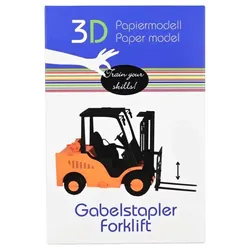 Fridolin 3D Papiermodell - Gabelstapler