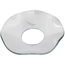 holfeuer crystal design Kerzenmanschette Gewellt Glas Transparent