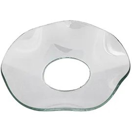 holfeuer crystal design Kerzenmanschette Gewellt Glas Transparent