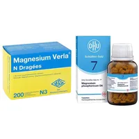  Magnesium Verla N Dragees und DHU Schüßler-Salz Nummer 7