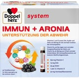 Doppelherz system IMMUN + ARONIA – Unterstützung der Abwehr – Vitamin C, Vitamin D, Zink und Selen tragen zur normalen Funktion des Immunsystems bei – 30 Trinkfläschchen