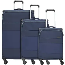 d & n Travel Line 9004 Koffer-Set 3-tlg. nylon/blau