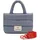 LES VISIONNAIRES Unio Cortina S Henkeltasche Baumwolle Blue Denim/Grey