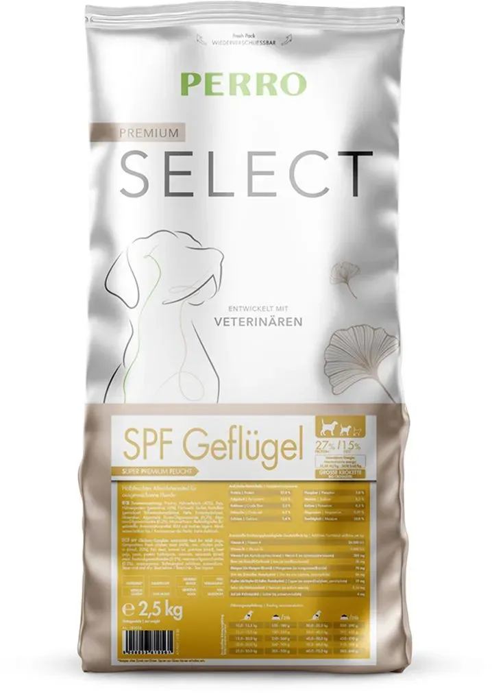 Perro Select SPF Geflügel - grosse Rassen Futter 2,5 kg