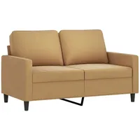 vidaXL 2-Sitzer-Sofa Braun 120 cm Samt Vidaxl
