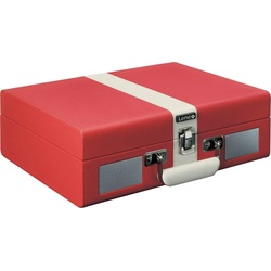 Lenco Koffer-Plattenspieler mit BT und eingebauten Lsp. Plattenspieler (Riemenantrieb) rot|weiß OTTO