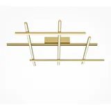 Licht-Erlebnisse LED Deckenleuchte Aluminium 3000 K warmweiß 2250 lm in Gold Modern Deckenlampe