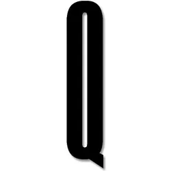 Design Letters Buchstabe 8 cm Q schwarz aus Acryl