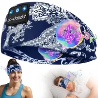 LC-dolida Schlafkopfhörer Bluetooth Kopfhörer Stirnband Bluetooth Kopfhörer zum Schlafen,Sportskopfhörer Sleep Headphones Musik Schlaf Kopfhörer Stirnband für Sport,Joggen,Yoga,Reisen,Gaming