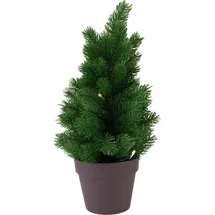 Europalms PE Tanne mit LEDs grün 40 cm